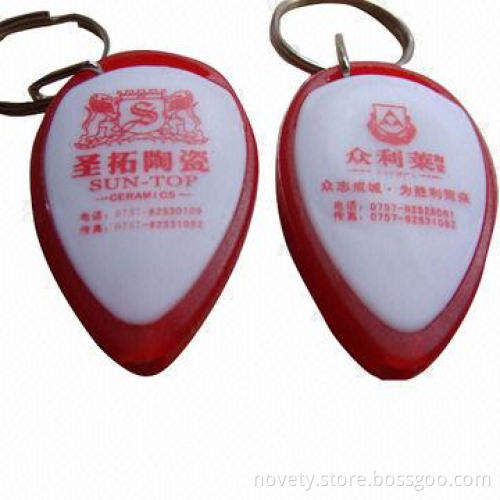 LED Keychain, Made of PS, with 4 x AG3 Batteries